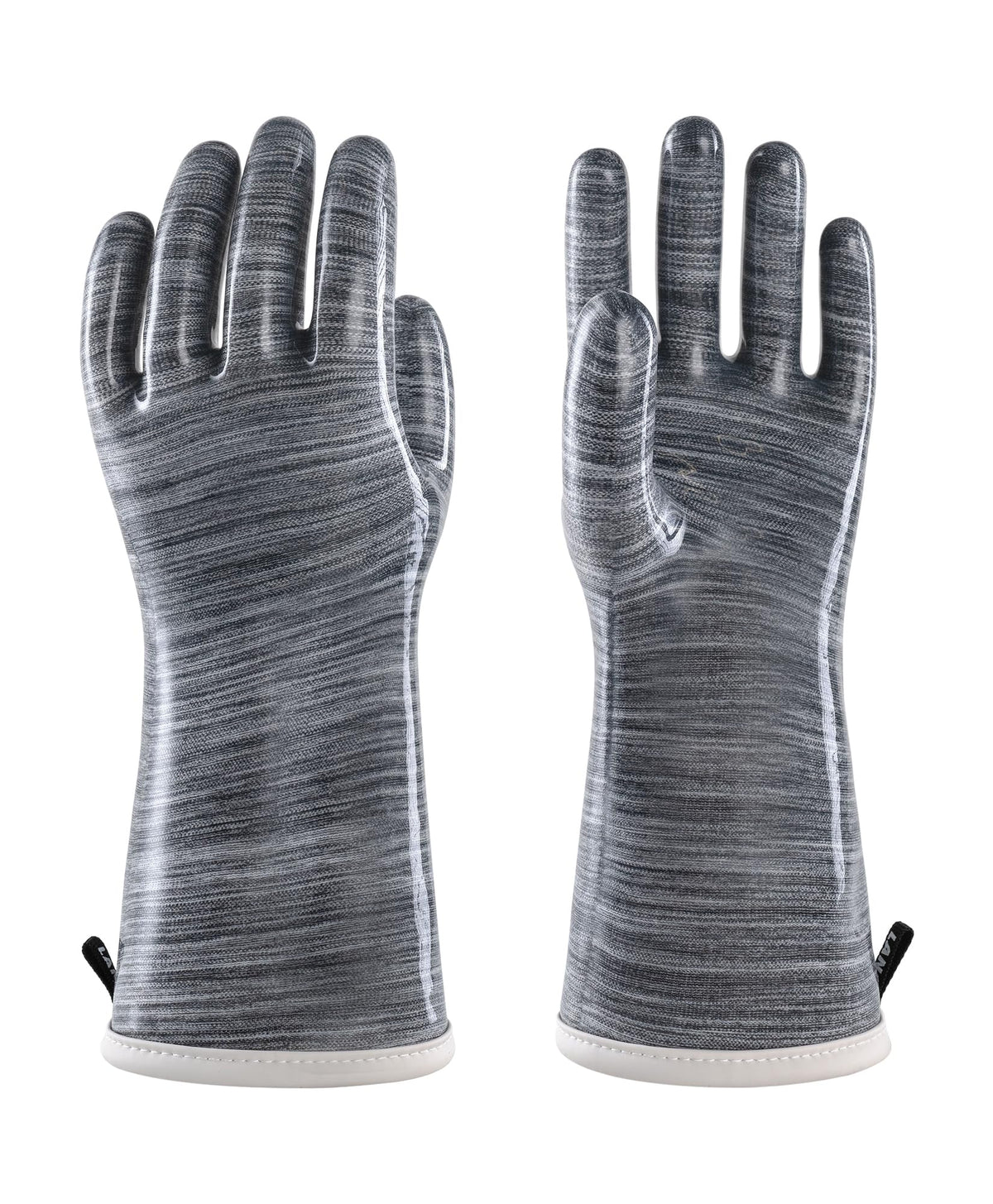 Guantes Wahoo de silicona líquida, vista frontal, agarre seguro para horno y cocina