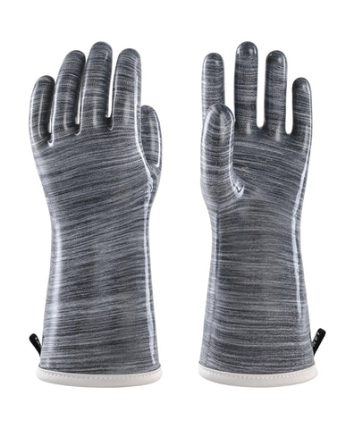 Guantes Wahoo de silicona líquida, vista frontal, agarre seguro para horno y cocina