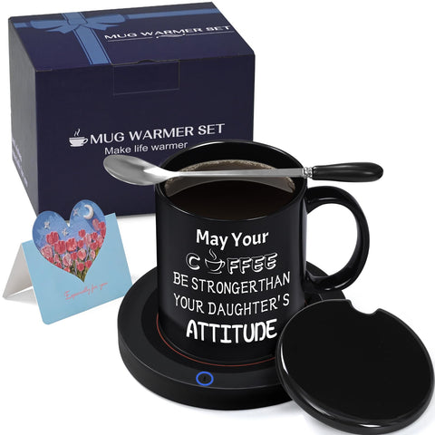 Waipfaru taza cerámica de 14oz para Día del Padre, regalo práctico.