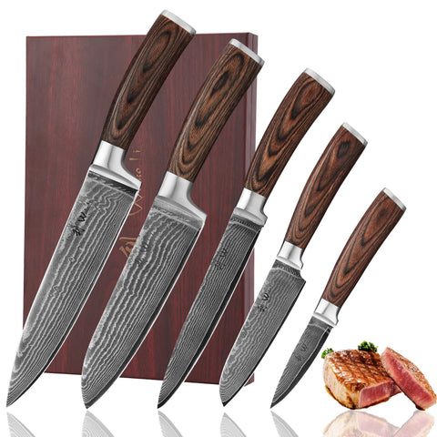 Cuchillo chef Wakoli EDIB en primer plano, filo afilado para precisión.