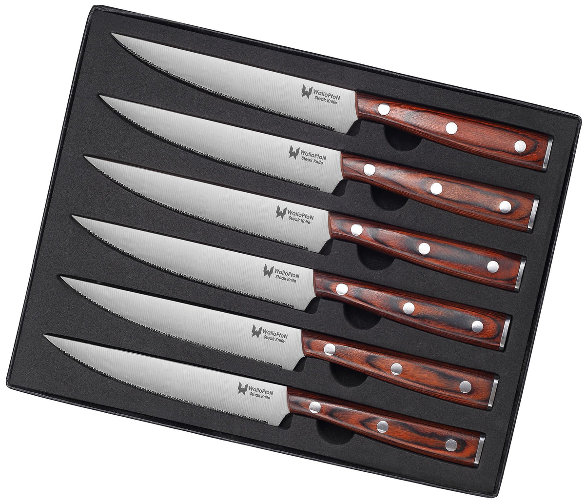 Cuchillos WALLOPTON en caja regalo, listos para una cena especial.