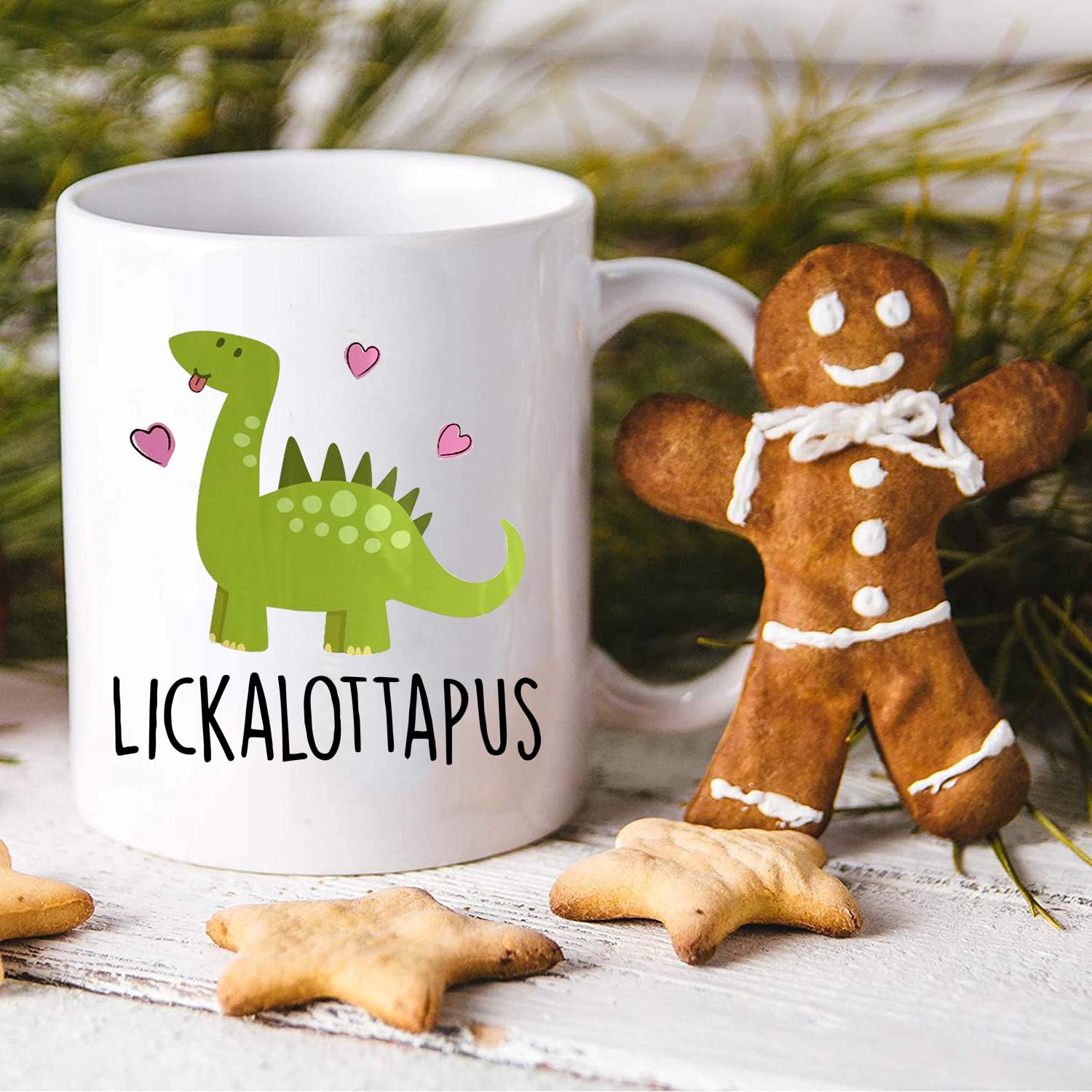Waldeal Lickalottapus: taza duradera apta para lavavajillas y microondas, ideal para casa u oficina.