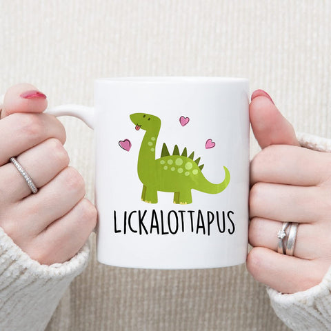 Waldeal Lickalottapus: taza para uso diario, apta para microondas y fácil de limpiar.