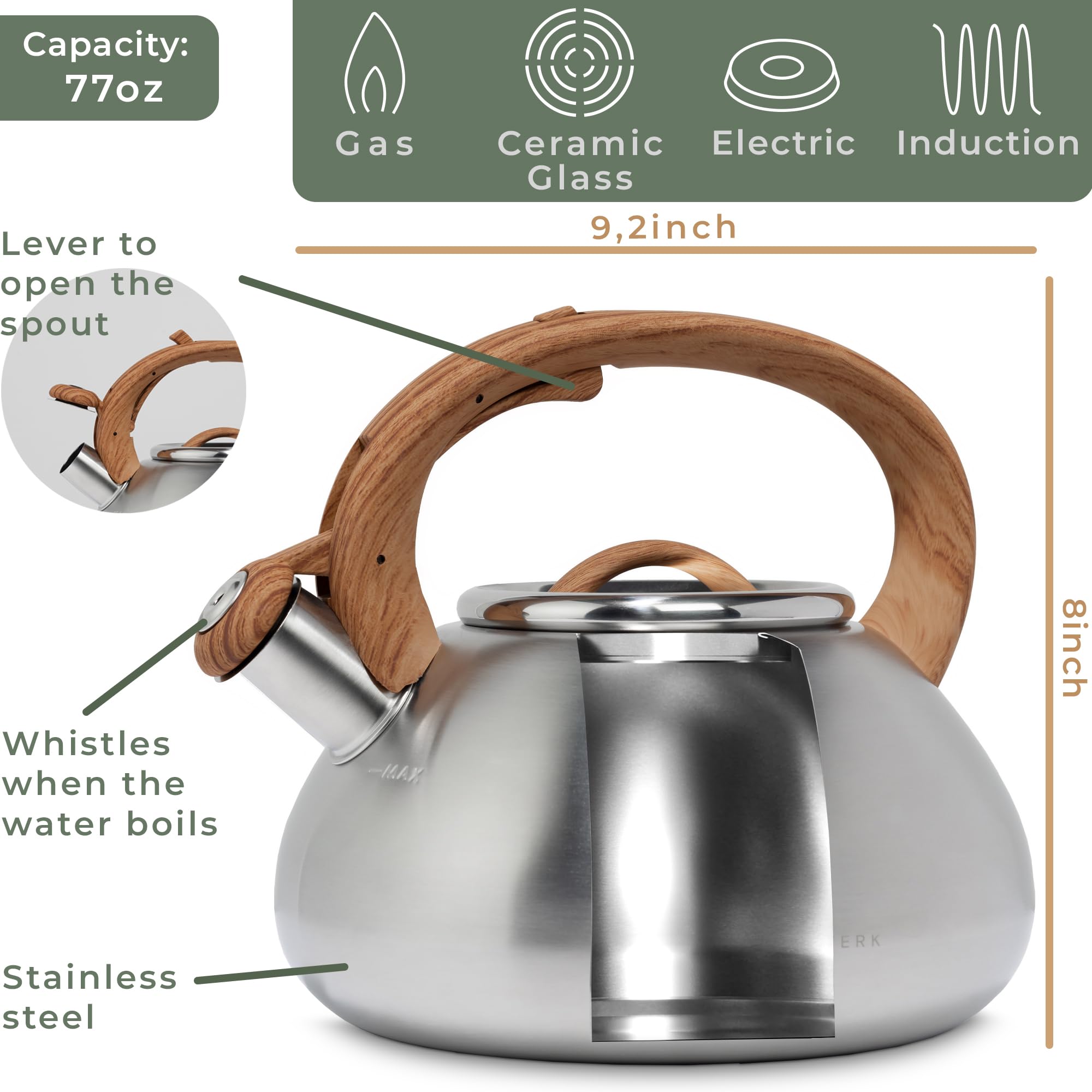 Tetera WALDWERK en la cocina ideal para té diario