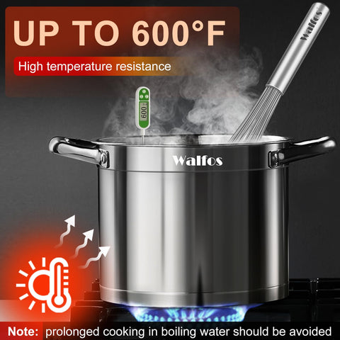 Acero inoxidable Walfos de alta pulitura, duradero y seguro para alimentos.