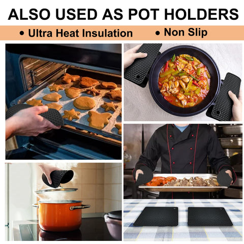 Base de silicona resistente al calor Walfos para proteger encimeras durante la cocina.