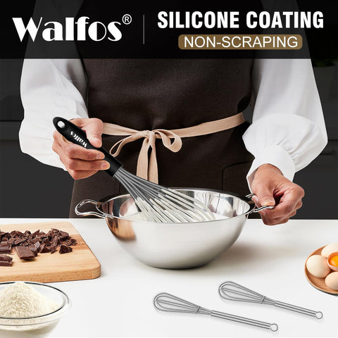 Mango ergonómico Walfos ofrece agarre cómodo durante batidos