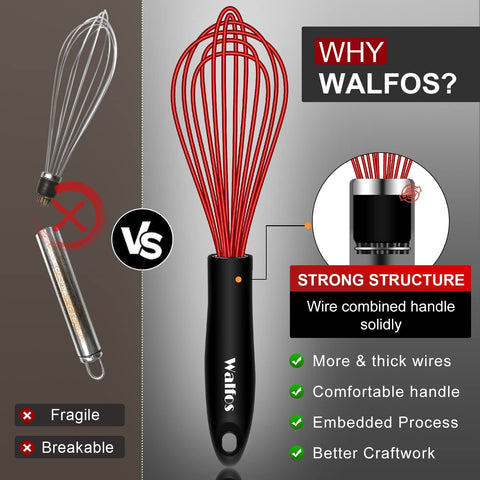 Batidor Walfos para utensilios antiadherentes