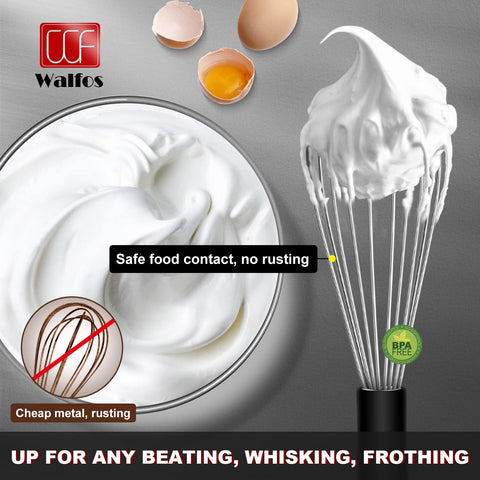 Walfos batidor de alambre de 9 pulgadas ideal para huevos.