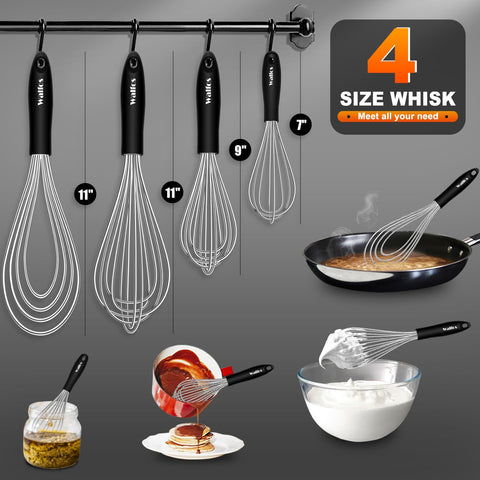 Batidor globular Walfos de 7 pulgadas para emulsiones suaves