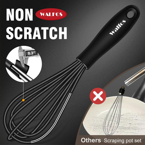 Walfos batidora mini 7pulgadas-17cm para mezclar porciones pequeñas de salsa.