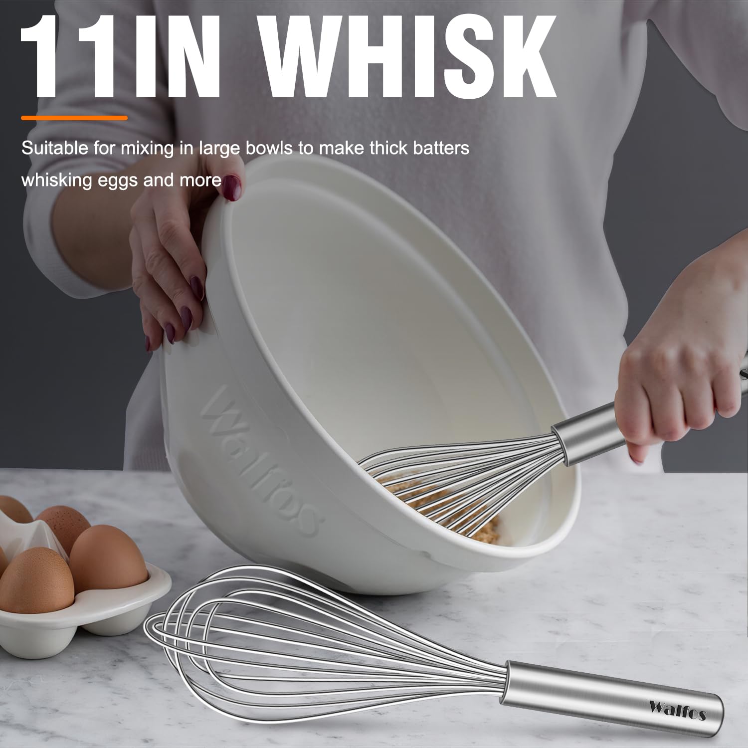 Batidor Walfos ideal para masa de panqueques y salsas.