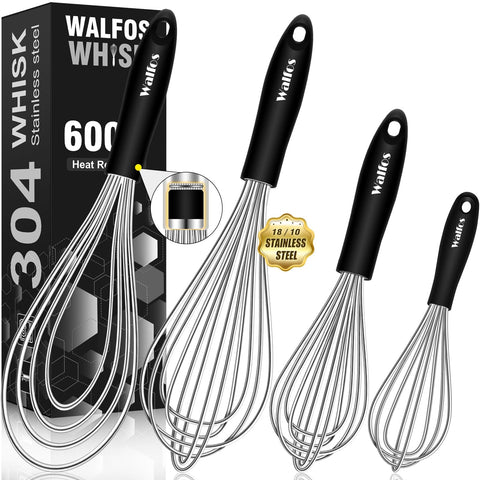 Batidor plano Walfos de 11 pulgadas, ideal para mezclar masas densas