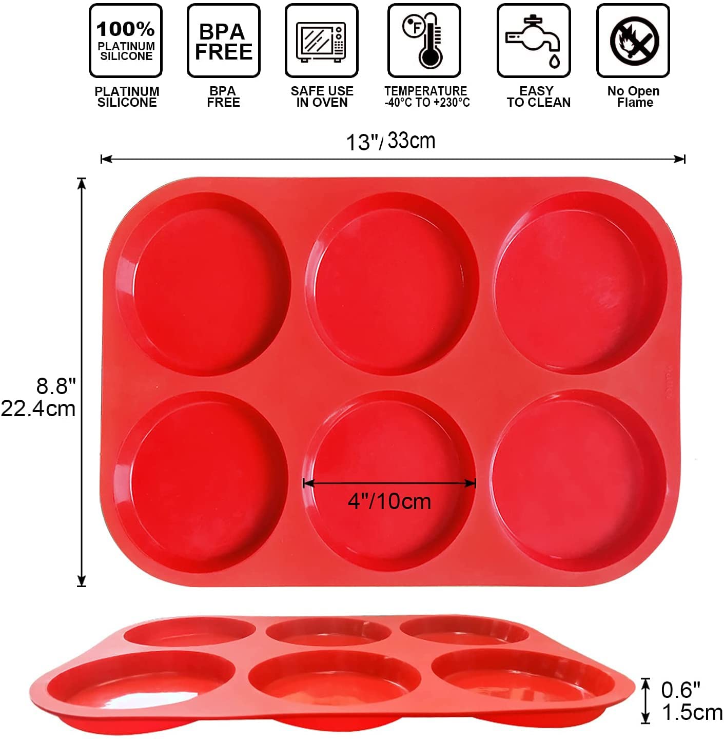 Walfos guía de uso en silicona segura para horno.