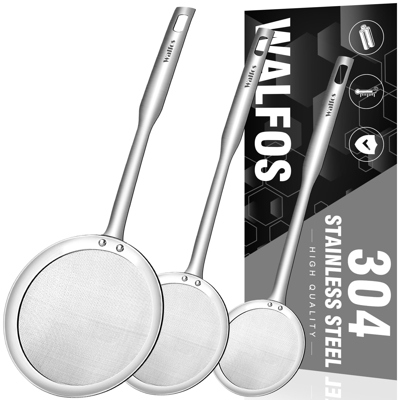 Cucharón escurridor Walfos con acero 304 para eliminar grasa de caldos