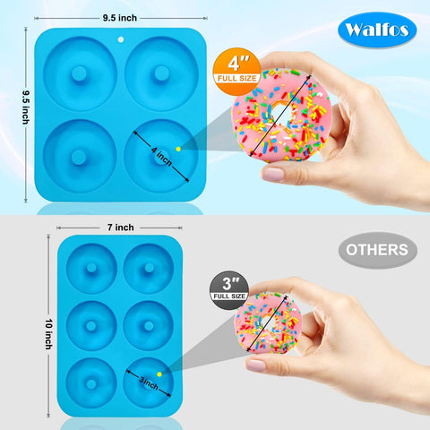 Moldes aptos para microondas y congelador, Walfos facilita horneados variados.