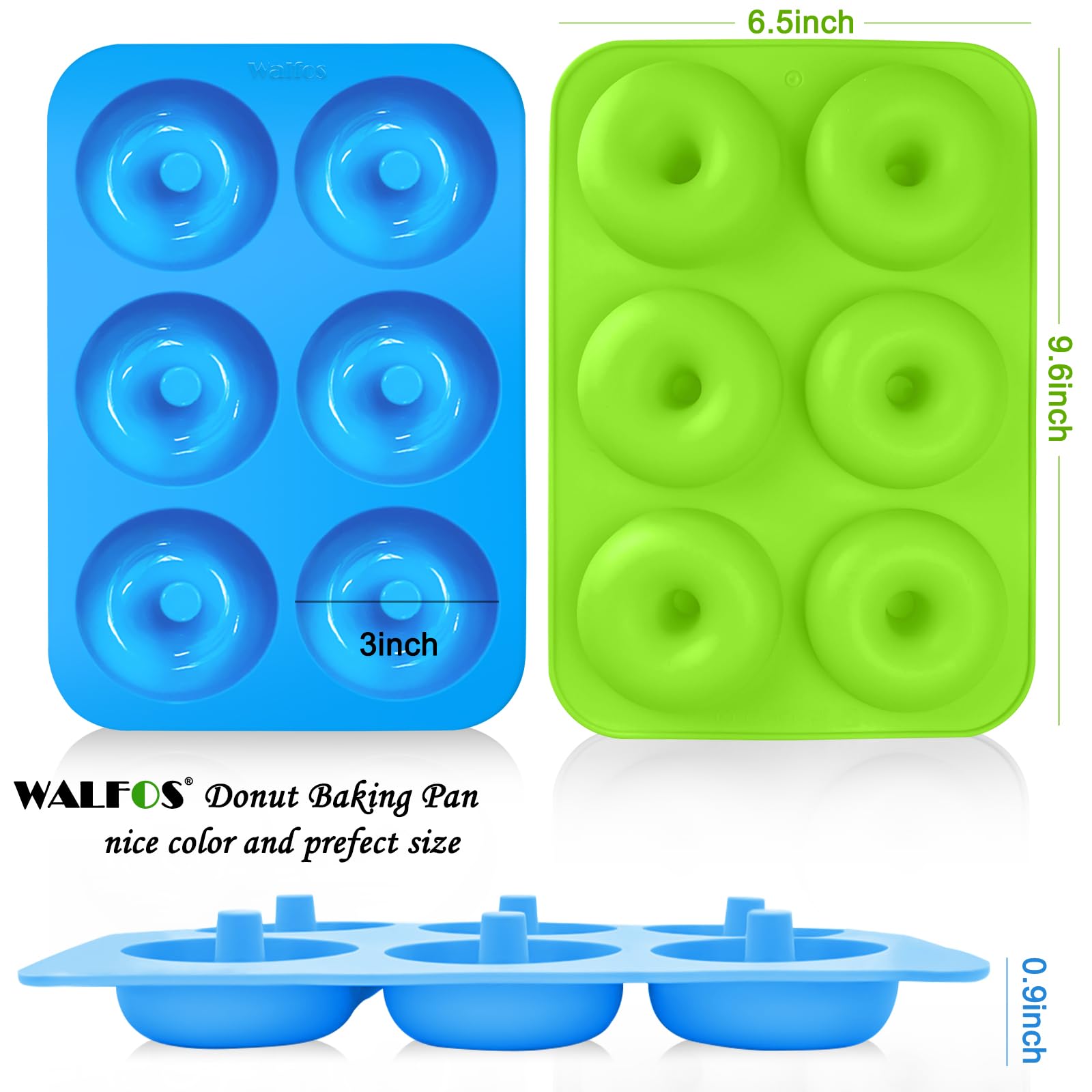 Moldes Walfos donas silicona libre de BPA para una cocina segura.