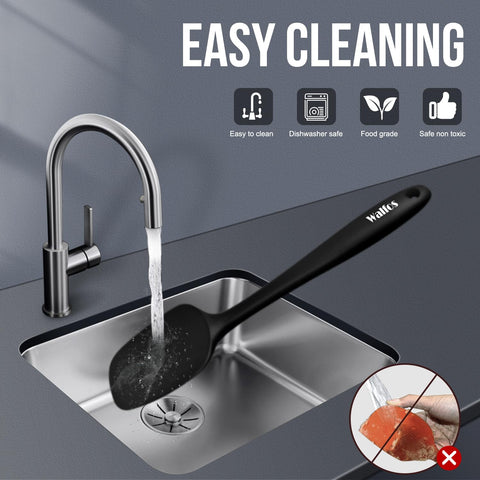 Mango ergonómico WALFOS, facilita agarre cómodo en largas sesiones de cocina.