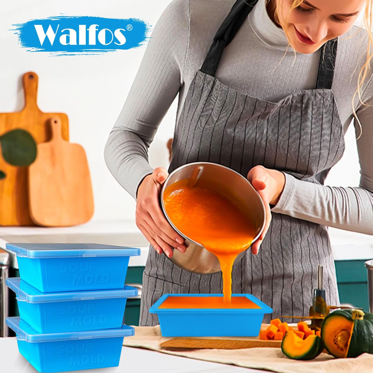 Limpieza rápida con lavavajillas de Walfos, mantenimiento sencillo.