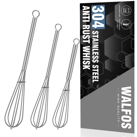 Batidor Walfos mini de 6 pulgadas para uso diario y mezclar huevos