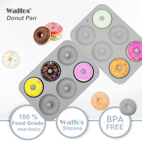 Walfos molde para donas, amplio rango de temperatura para diversas recetas