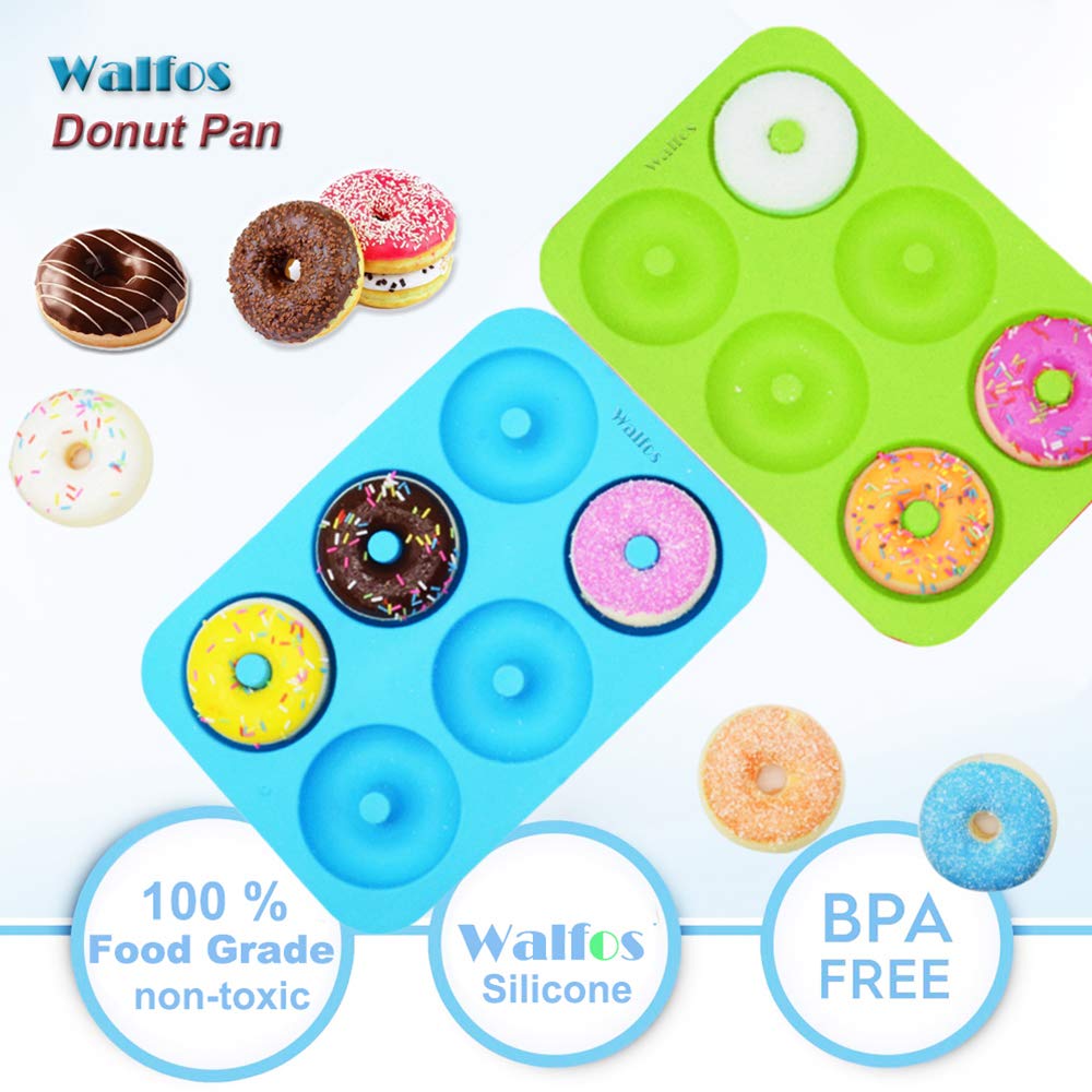 Molde Walfos para donas silicona anticadherente, desmolde sin esfuerzo.