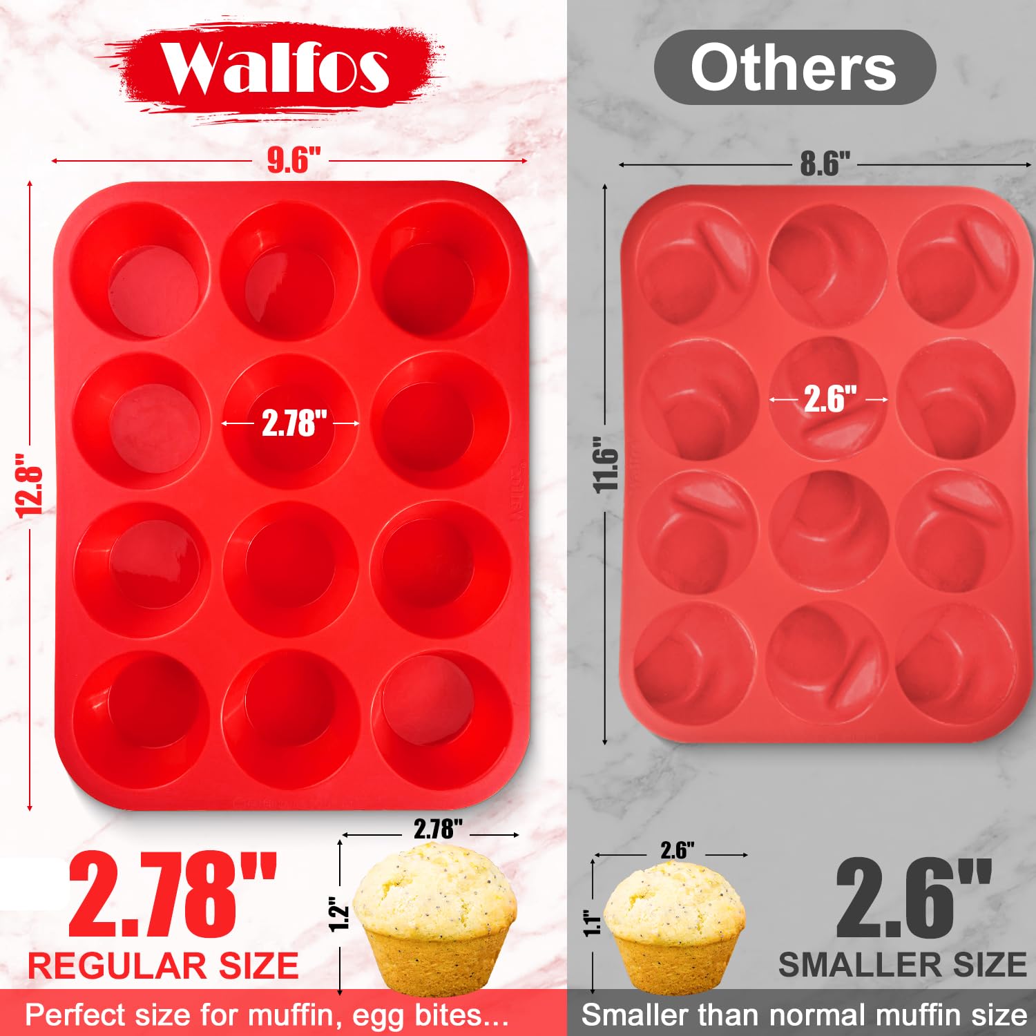 Silicona Walfos resiste alto calor, seguro para horno y microondas.