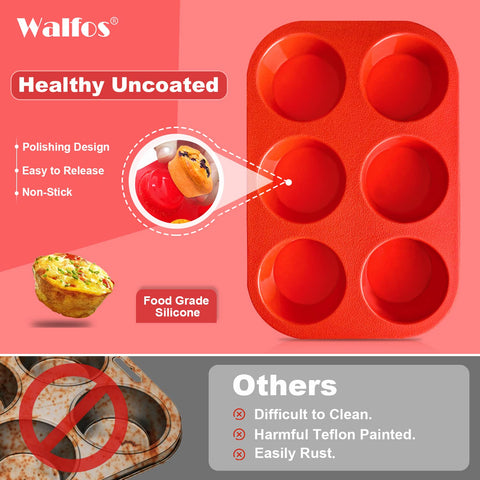 Walfos molde silicona, desmoldado fácil gracias a la superficie antiadherente.