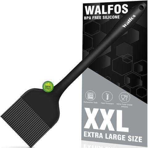 Pincel WALFOS de silicona grande para bañar carnes y marinadas, apto para lavavajillas.