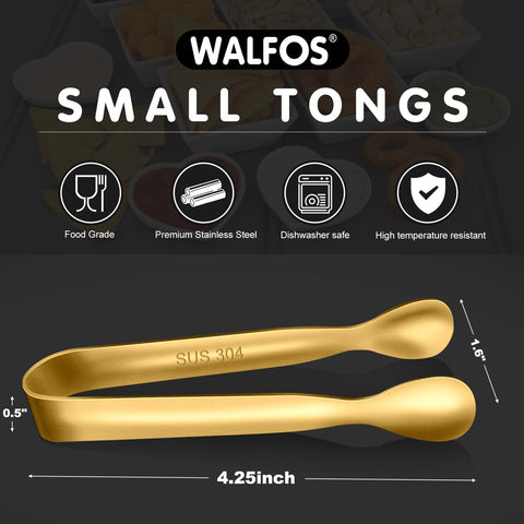 Pinzas de 4 pulgadas de Walfos para catering y eventos.