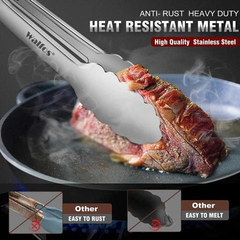 Walfos pinzas antirrust 1mm, duraderas para uso diario en la cocina.