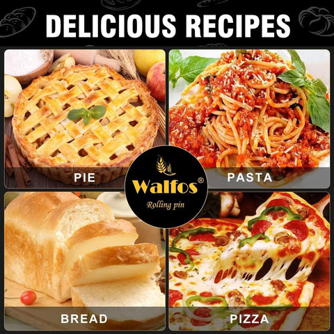 Regalo perfecto para cocineros aficionados y panaderos caseros con Walfos rodillo de mármol.