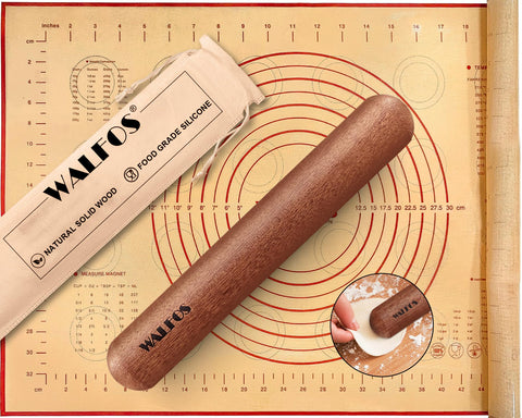 Walfos rodillo mini natural de 8 pulgadas con control y acabado suave