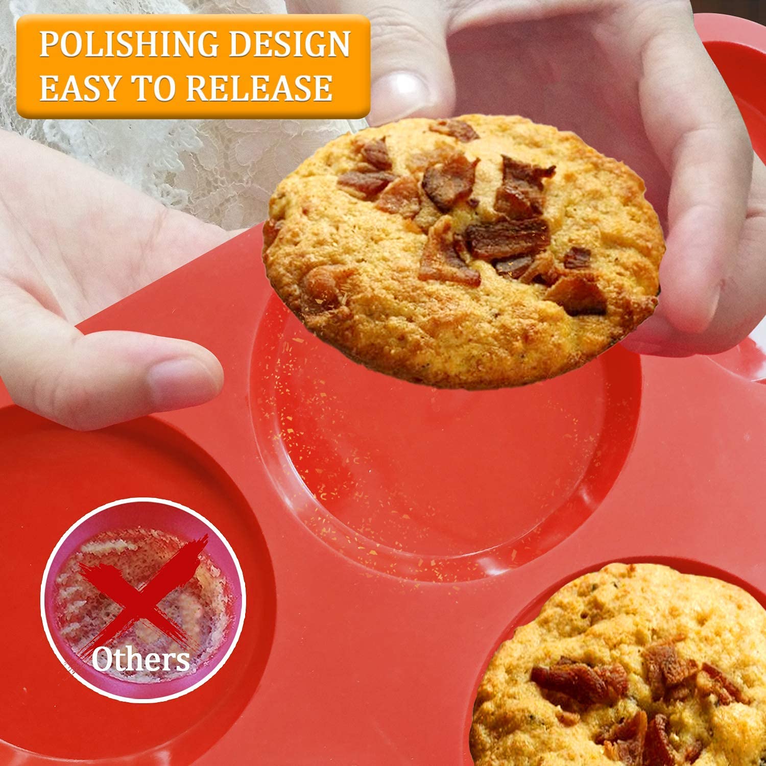 Walfos silicona de grado alimentario, libre de BPA, seguro para horno.