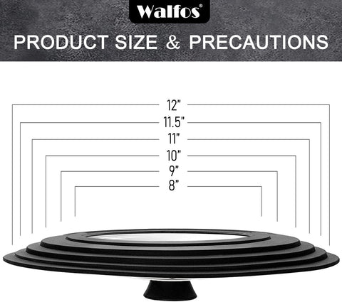 Perilla de silicona antideslizante Walfos para un manejo cómodo.