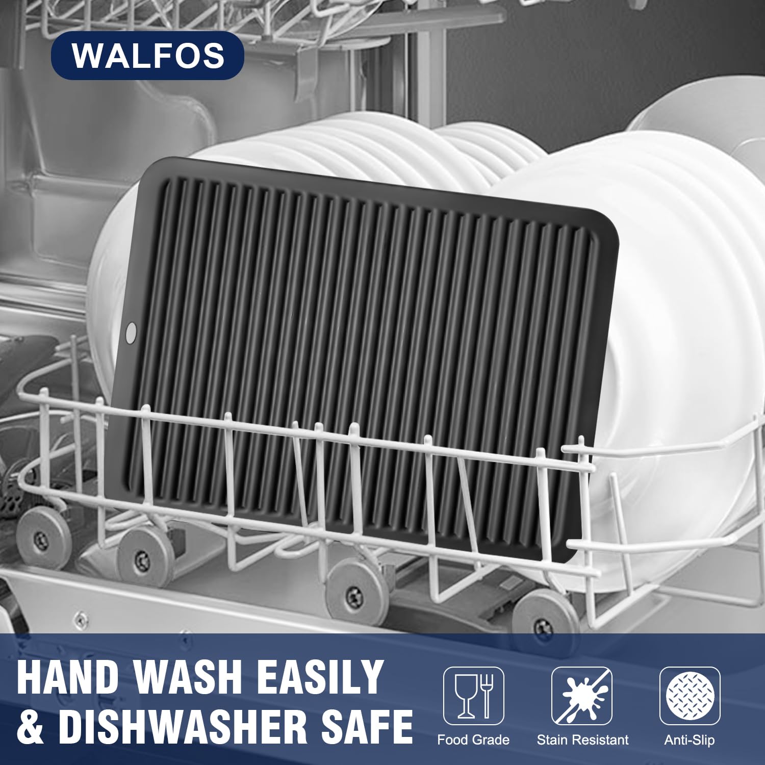 Trivet Walfos ideal para ollas grandes y electrodomésticos voluminosos.
