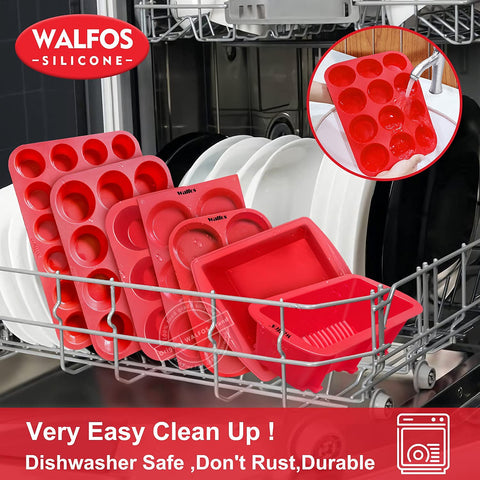 Walfos para muffins, pasteles y tartas, uso multipropósito.