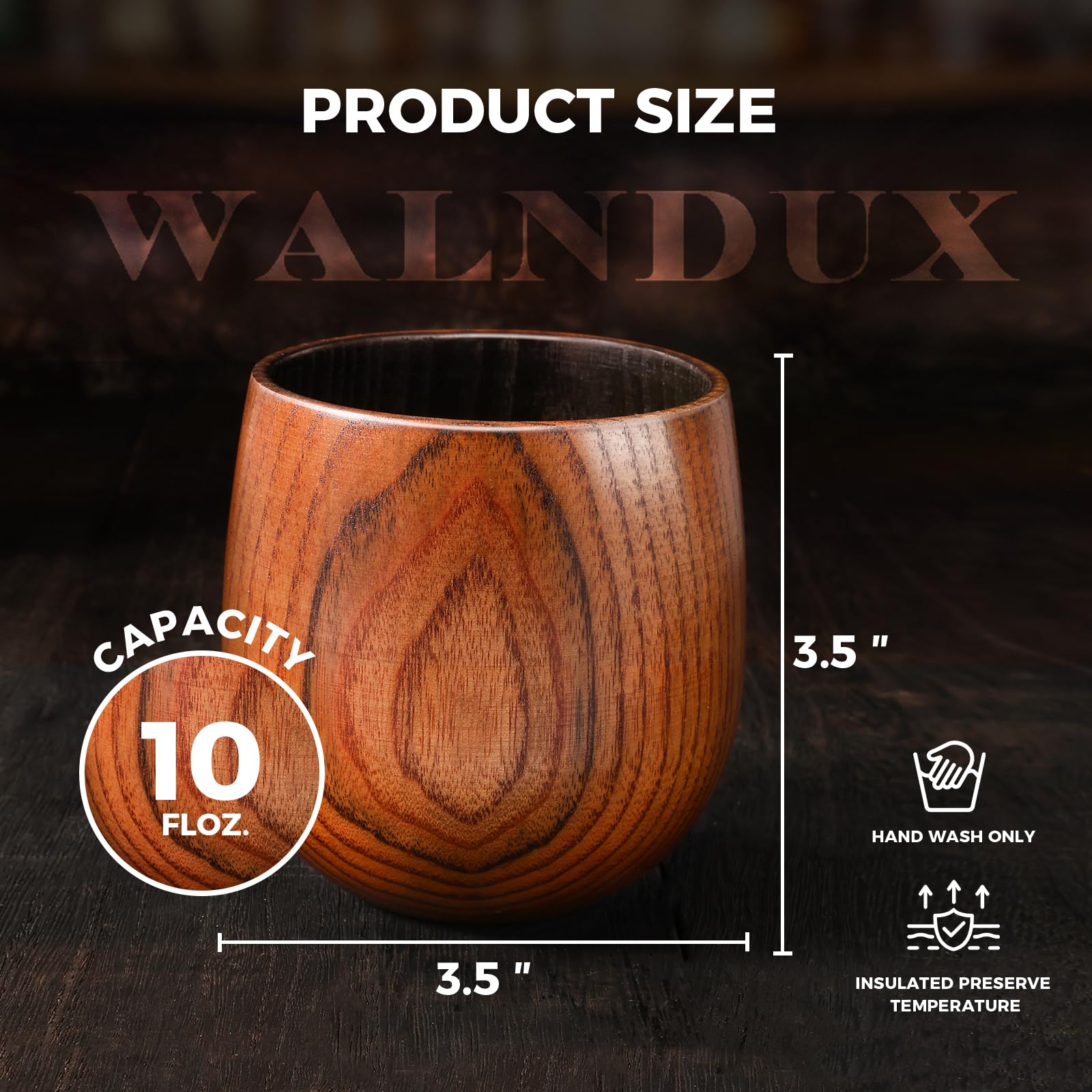 Diseño artístico WALNDUX para copas de whiskey que eleva la barra.