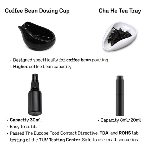Walnut Coffee frasco-rociador-30ml ofrece rociado controlado para reducir estática al moler.