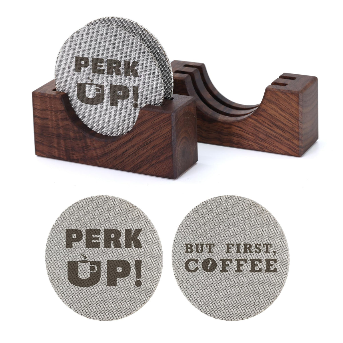 WALNUT COFFEE pantalla puck espresso 53,3 mm mejora distribución del agua.