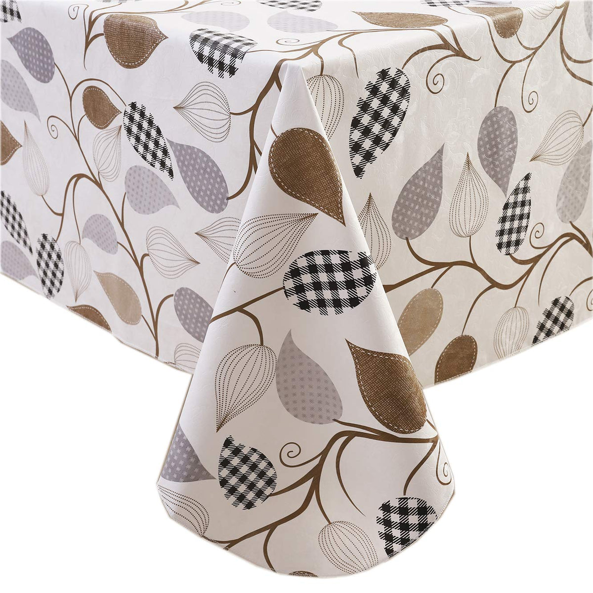Mantel Walrus con hojas verdes para proteger la mesa y mantenerla limpia