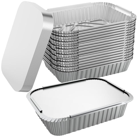 WANBAO bandejas de aluminio 8,3x6,2 con tapa para servicio caliente