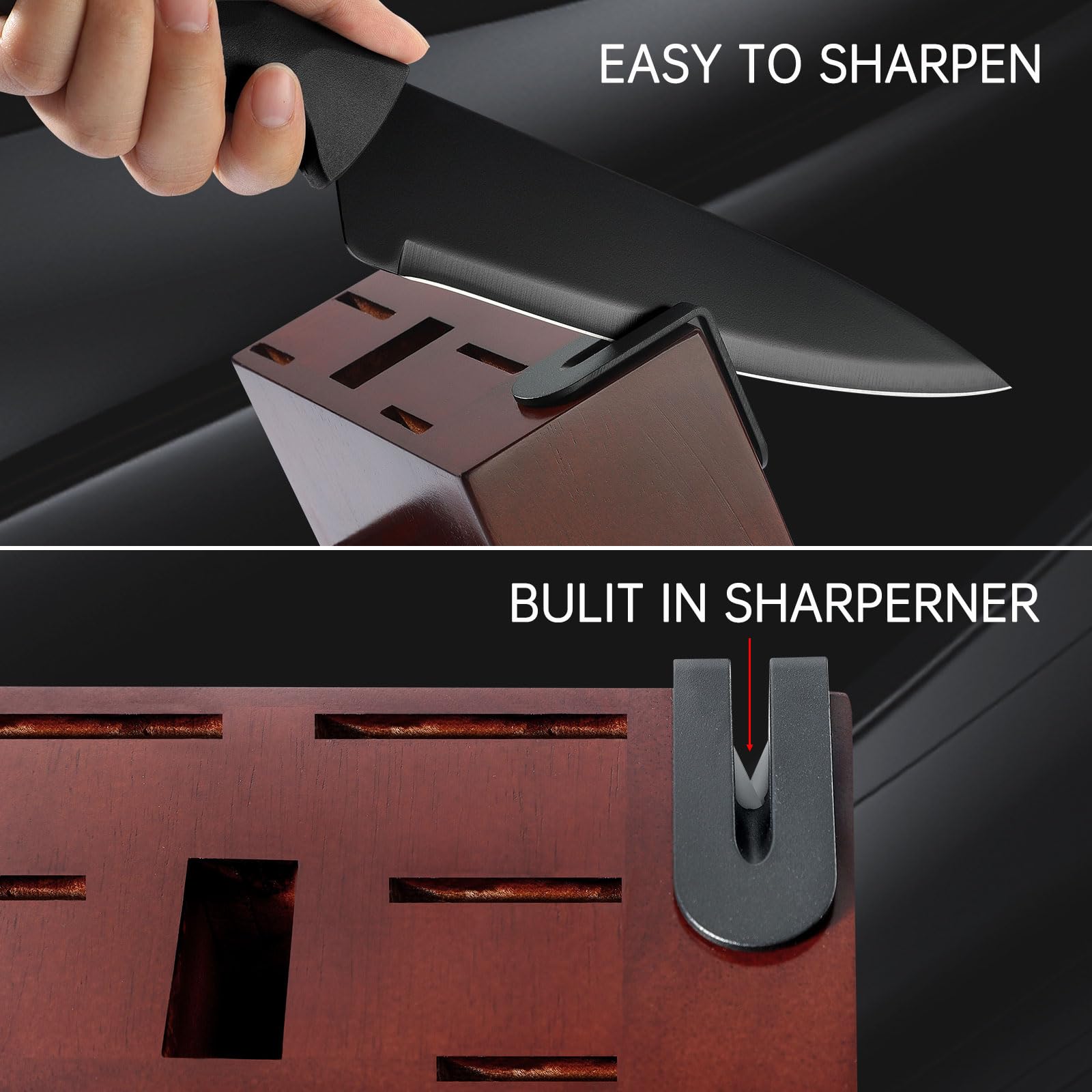 Wanbasion cuchillo de pan de 8 pulgadas con sierra para cortes uniformes