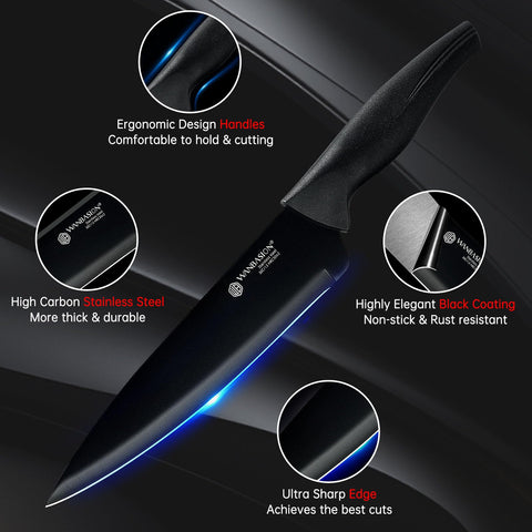 Wanbasion cuchillo santoku de 7 pulgadas para picar verdura y carne