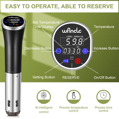 Cocedor IPX7 de Wancle resistente al agua para limpieza sin preocupaciones