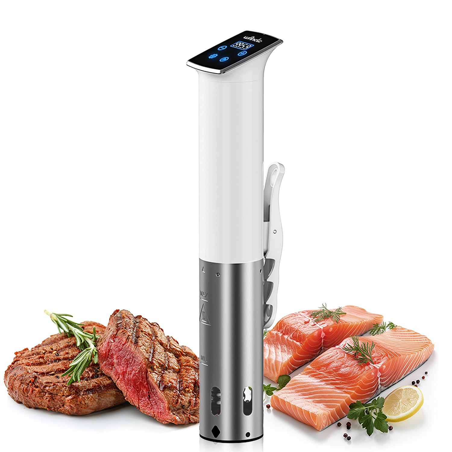 Wancle Sous Vide: cocedor de inmersión 1100W para carnes jugosas y uniformes.