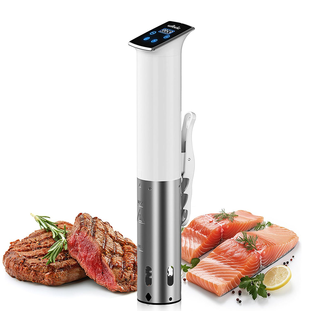Wancle Sous Vide: cocedor de inmersión 1100W para carnes jugosas y uniformes.