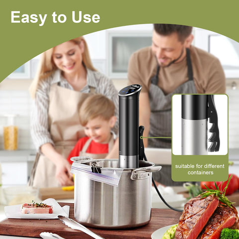 Wancle sous vide 120V, especificaciones de voltaje y rendimiento