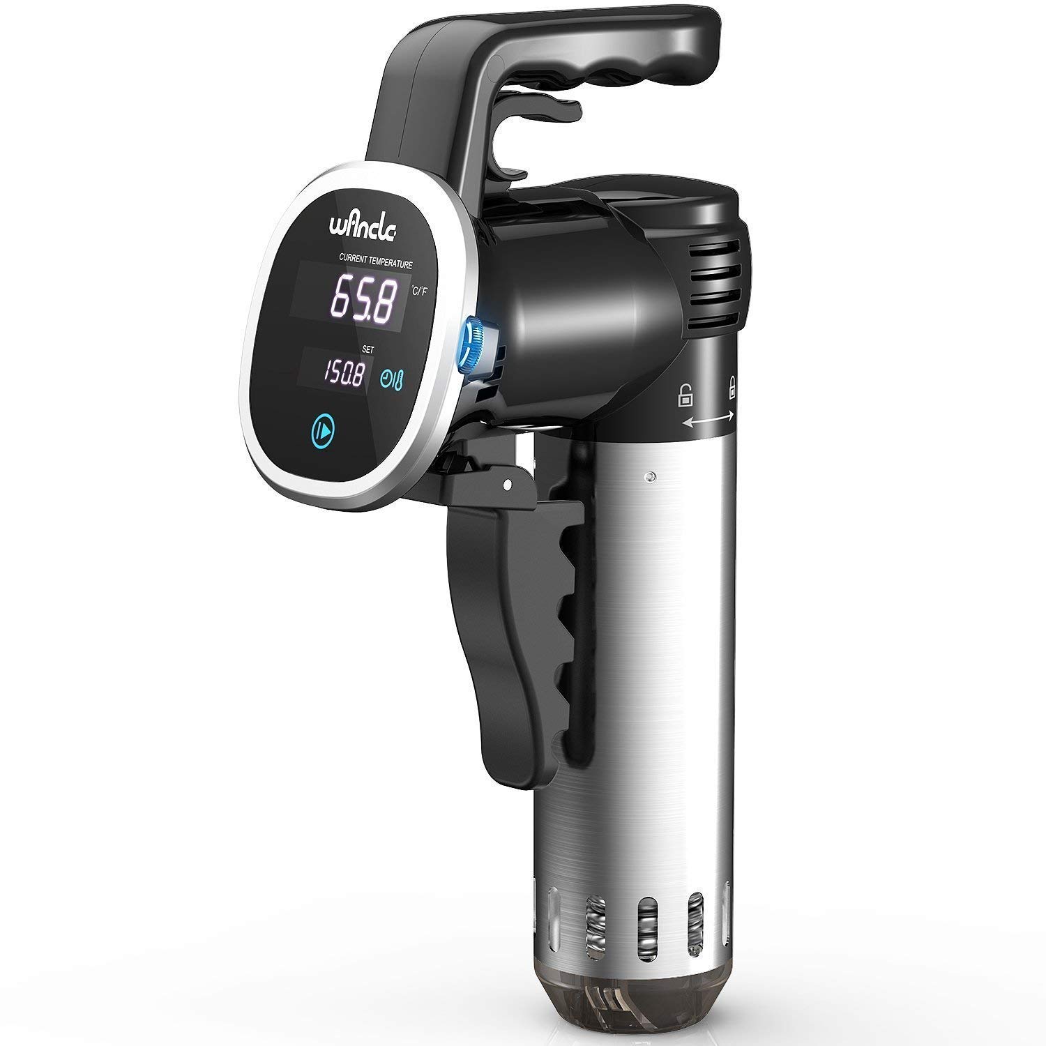 Wancle Sous Vide en vista frontal para resultados consistentes.
