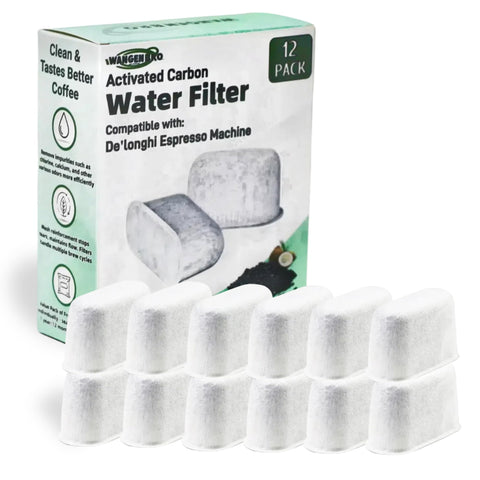 Filtro carbono activado Wangenbro para Delonghi COM530M, mejora el aroma y sabor.